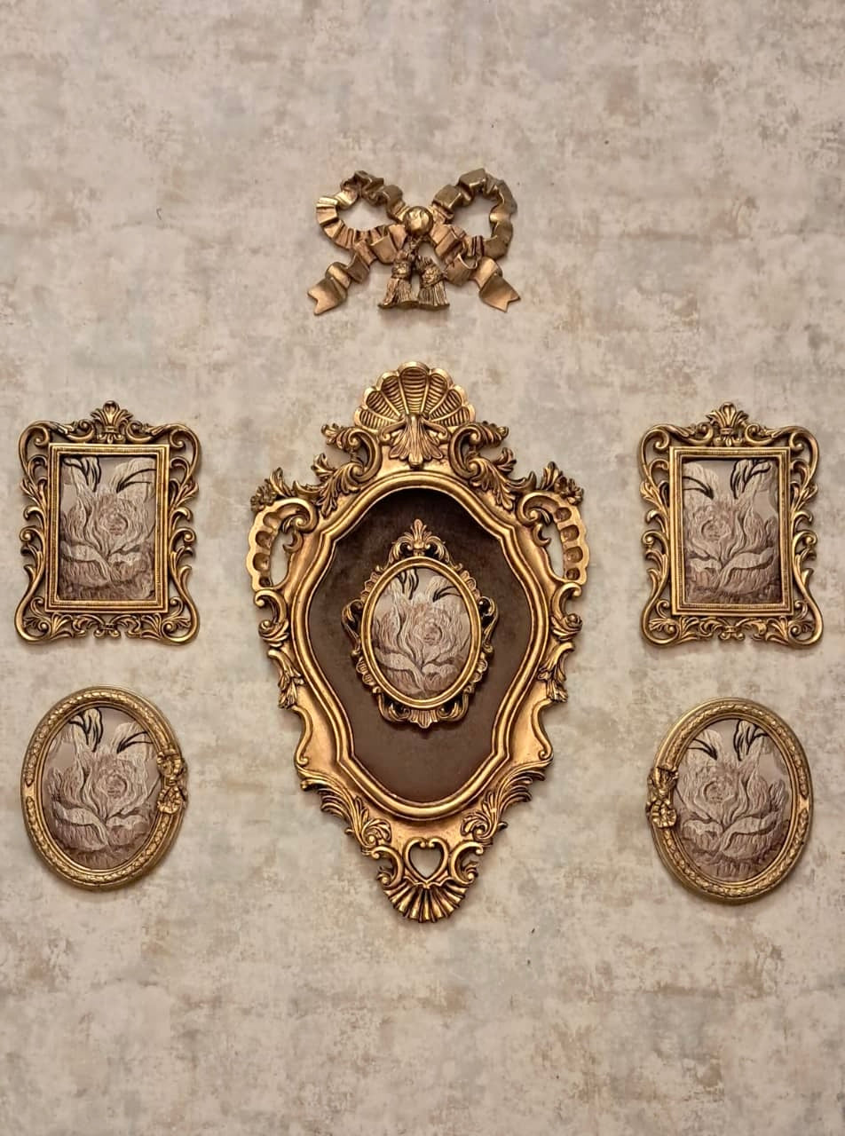 Baroque Gold Gallery Wall Decor Set – 6 Piece